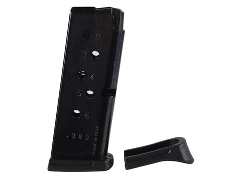 Ruger Mag Ruger Lcp 380 Acp 6 Round Steel Blue Finger Rest