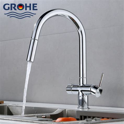 Смеситель для кухни GROHE с подключением фильтра для питьевой воды и ...
