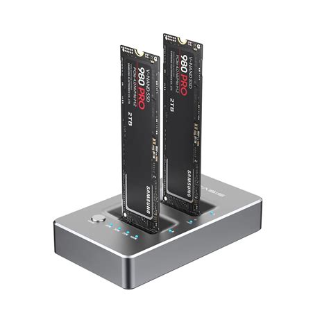 Acasis Nvme M Duplicator Dual Bay Offline Clone Usb C To Nvme Docking