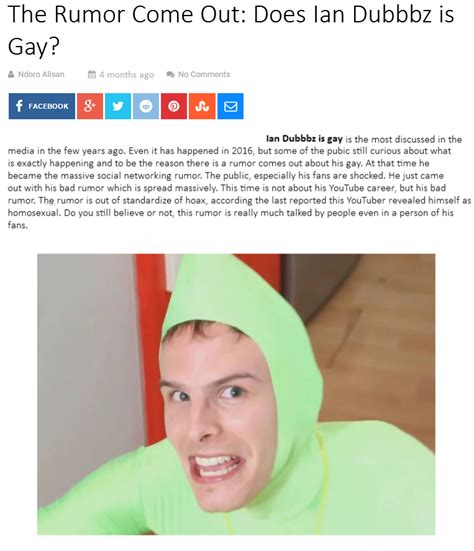 The Rumor Come Out Does Ian Dubbbz Is Gay R Idubbbz