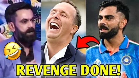 Revenge Done Michael Vaughan Trolled Mohammed Hafeez For Virat Kohli