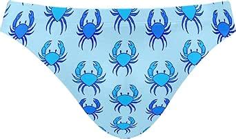 Amazon UMIRIKO Men S Crab Blue Swim Briefs Bikini Swimsuit S 2302543 Clothing Shoes