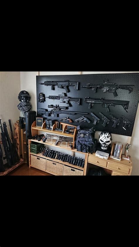 Rifles Tactical Wall Tactical Gear Loadout Ammo Storage Weapon
