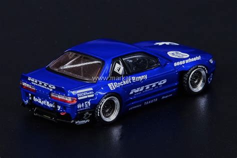 Inno Models Inno Nissan Silvia S V Pandem Rocket Bunny Blue