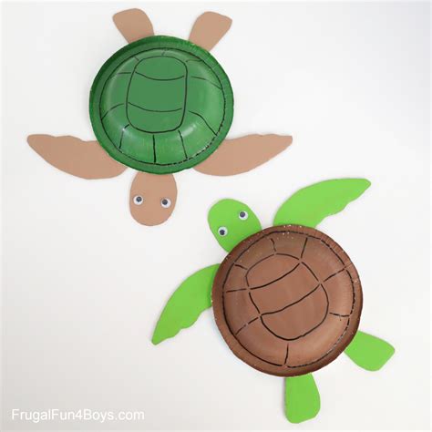 Paper Bowl Sea Turtle Craft Frugal Fun For Boys And Girls