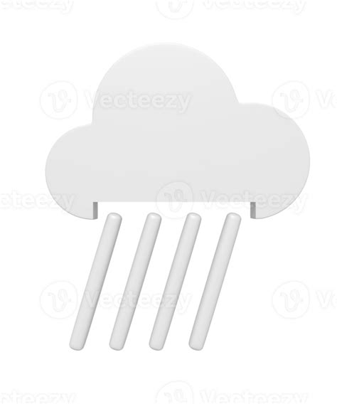 3d Icon Of Heavy Rain Season 23660292 Png