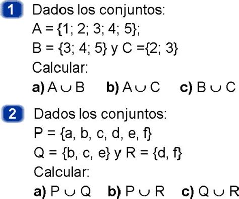 Uni N De Conjuntos Ejemplos Y Ejercicios Resueltos Pdf Clase De