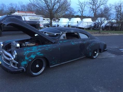 1950 chevy chop top lead sled barn find