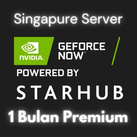 Jual Cloud Gaming Geforce Now Singapore Starhub Bulanan Shopee Indonesia