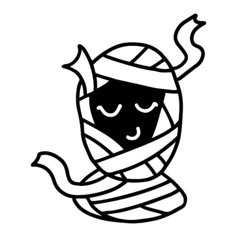 Premium Vector Hand Drawn Character Design Of Cute Mummy In Doodle Style