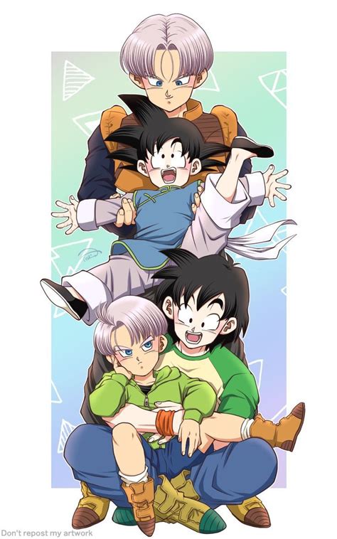 Trunks Y Goten En 2022 Dibujos Animados Bonitos Goten Y Trunks