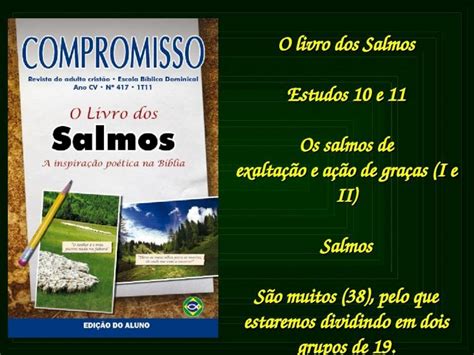 Ppt O Livro Dos Salmos Estudos E Os Salmos De Exalta O E A O