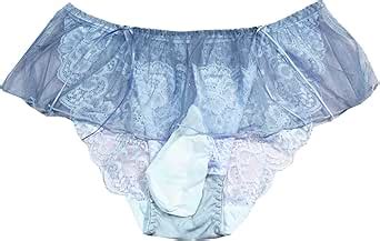 TOWMUS Sissy Lace Lingerie For Men Sexy Slutty Men S Bow Ruffled Panties Thongs Mini Skirt