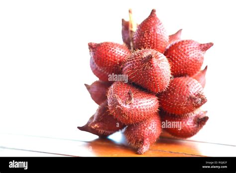 Salacca Salak Snake Fruit Fruits Grow In Clusters Edible With