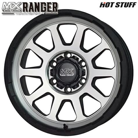 HOT STUFF ハイエース ホットスタッフ マッドクロス レンジャー インチ J H マットシルバー アルミ