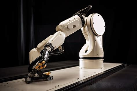 Premium AI Image | Robotic arm performing delicate with builtin sensors ...