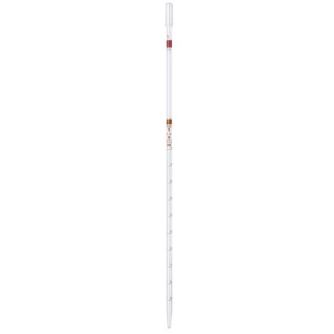 Measuring Pipette Class B Brown Graduation Cotton Plug Hirschmann