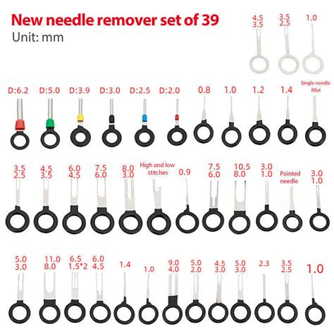 39PCS Wire Terminal Removal Car Electrical Wiring Connector Extractor