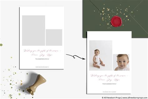 Photoshop Greeting Card Templates - All Newborn Props