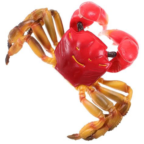 Realistic Crab Model Lifelike Plastic Sea Life Seafood Figure Toy