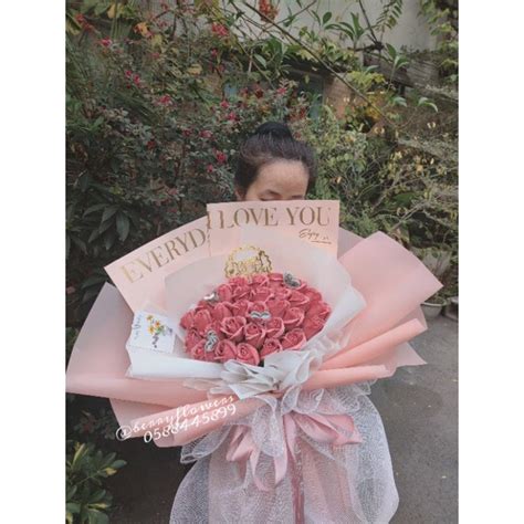 bó hoa sáp hồng nude giao TPHCM vui lòng đặt hàng trước Shopee Việt Nam