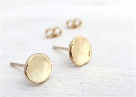 Gold Stud Earrings Gold Earrings Stud Earrings Solid Gold - Etsy