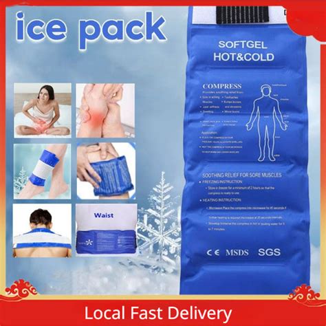 Reusable Ice Pack Bag Gel Pack Compress Knee Ice Wrap Hot And Cold Pack For Injury Muscle Strain