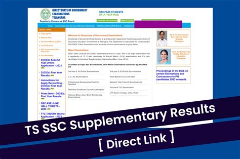 Ts Ssc Supplementary Results 2023 Manabadi Marks Memo Direct Link