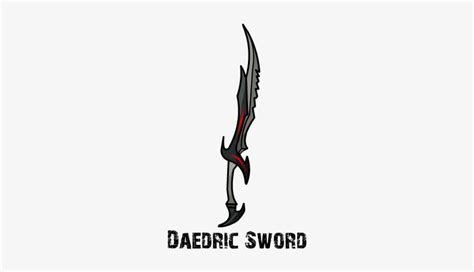 Skyrim Nexus Skyrim Daedric Sword Drawing Png Image Transparent Png