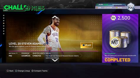 Nba K Myteam Spotlight Challenges Season Spotlight Level