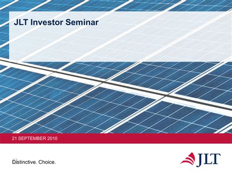 jlt investor seminar
