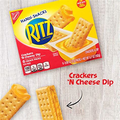 RITZ Handi-Snacks Crackers and Cheese Dip, 6 - 0.95 oz Packs- Buy ...