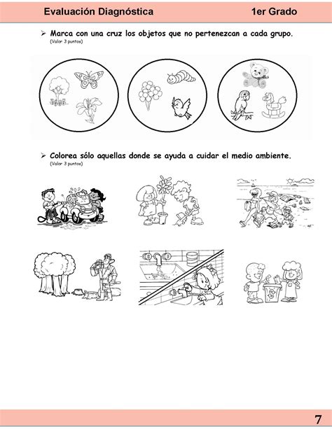 EvaluaciÓn Diagnostica 1° 2 ° 3° 4° 5° 6° Grado Primaria Imagenes Educativas