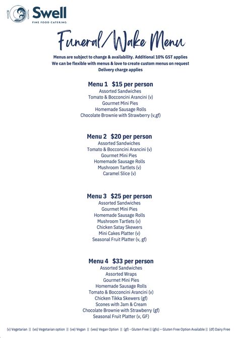 Five Respectful Menu Ideas for Funeral Receptions 11