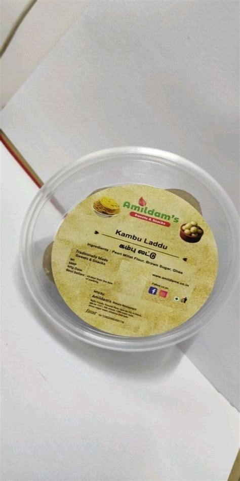 Desi Ghee Kambu Laddu Pearl Millet Laddu Packaging Type Box