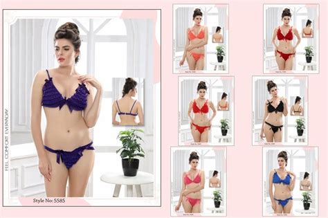 Lycra Designer Bikini Set At Piece Bra Panty Set In Mumbai ID