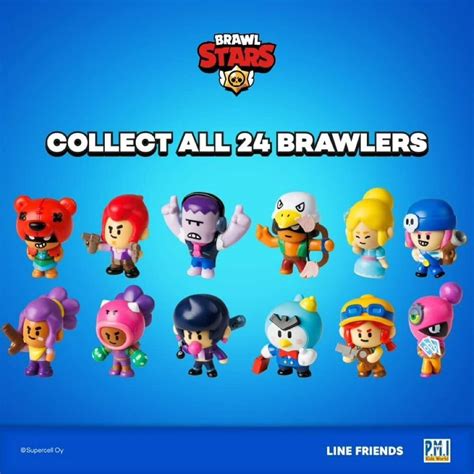 Набор фигурок Brawl Stars, 12 шт., коробка Dlx (S1), с 3 фигурками ...