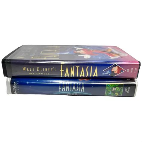 Fantasia And Fantasia 2000 Walt Disney Vhs Tapes Movies Set Of 2 £7
