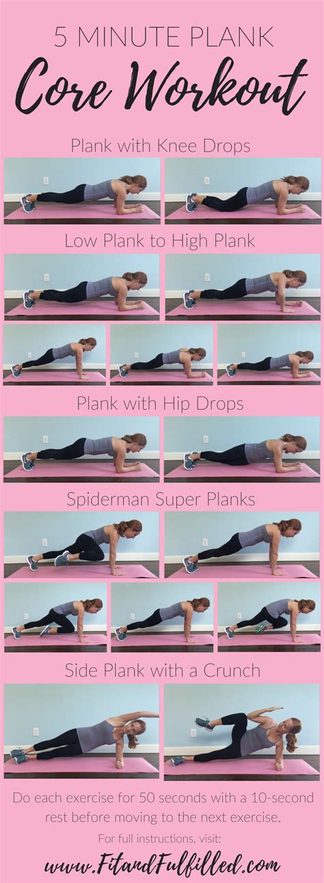 Planksgiving 5 Minute Plank Workout Fit And Fulfilled Plank Workout