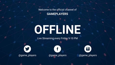 Dark Pattern Offline Twitch Banner - Venngage