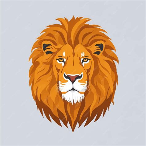 León Emoji Cara Emoticon Emoji Ilustración Vectorial Vector Premium