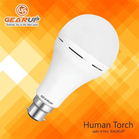 Ceramic Incandascent Gear Up 9W Emergency Led Bulb Cool Daylight 10 W