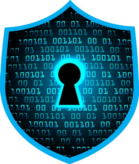 Modern Cybersecurity Technology Background With Shield Png