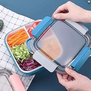 MUJUZE Lunch Box Aveccompartiment De Subdivision Pour Adultes Enfants