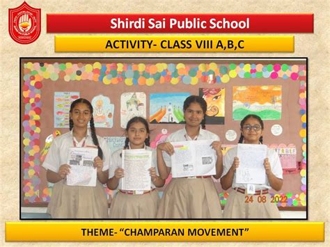 Class VIII, Champaran Movement – Shirdi Sai Public School | Best School ...