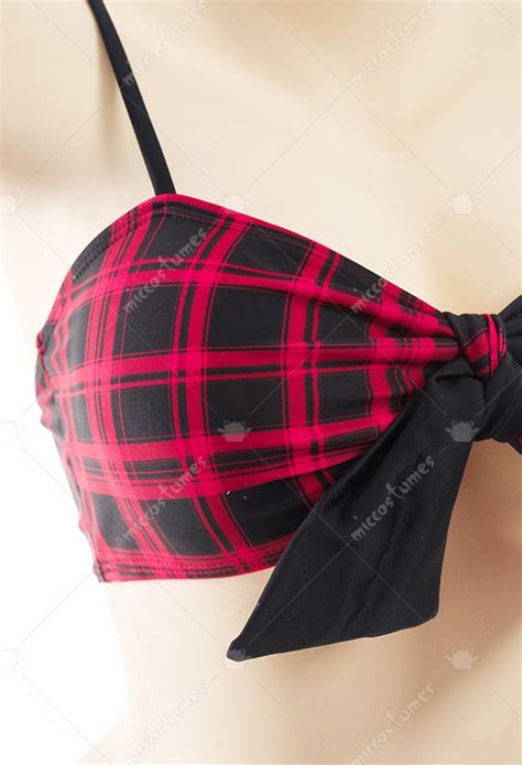 Gothic Punk Style Two Piece Swimsuit Skull Pattern Bathing Suits Bikini Sets For Sale