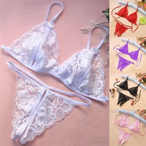 Maillot De Bain Deux Pi Ces En Dentelle Pour Femmes Triangle Bikini
