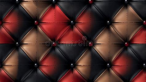 Seamless Buttoned Leather Background Stock Photos Free Royalty