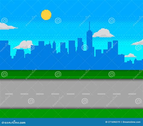 8 Bit Pixel Road Traffic Signs Vector Illustration CartoonDealer