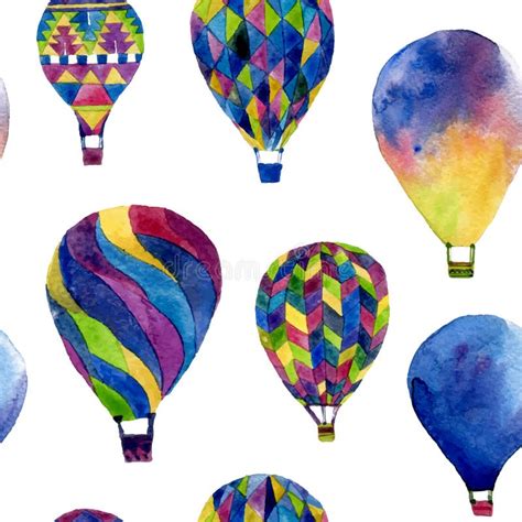 Seamless Hot Air Balloon Pattern Free Stock Photos Stockfreeimages